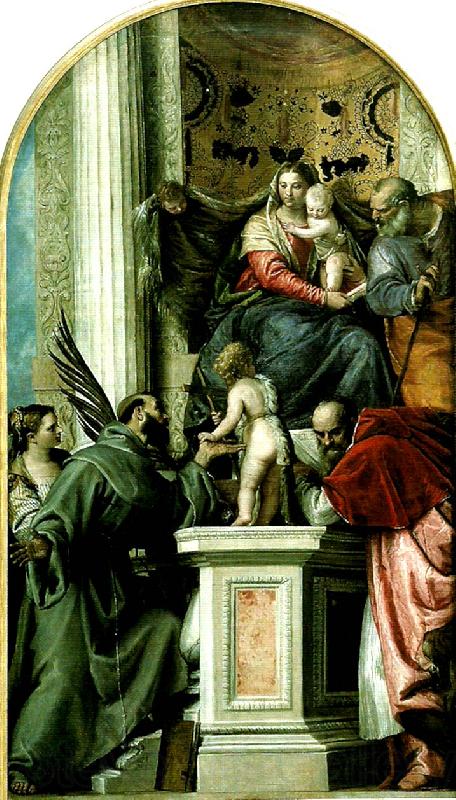 Paolo  Veronese holy family with ss Germany oil painting art